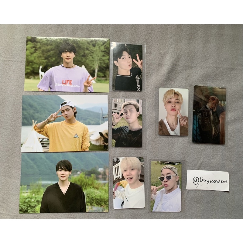 postcard in the soop photocard its1 jin jungkook jk taehyung v tae suga yoongi jhope jimin