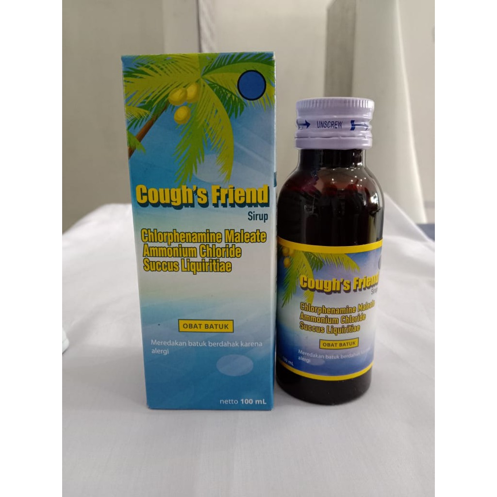 Obat Batuk Coughs Friend Sirup Cap Pohon Kelapa 100 Ml Shopee Indonesia
