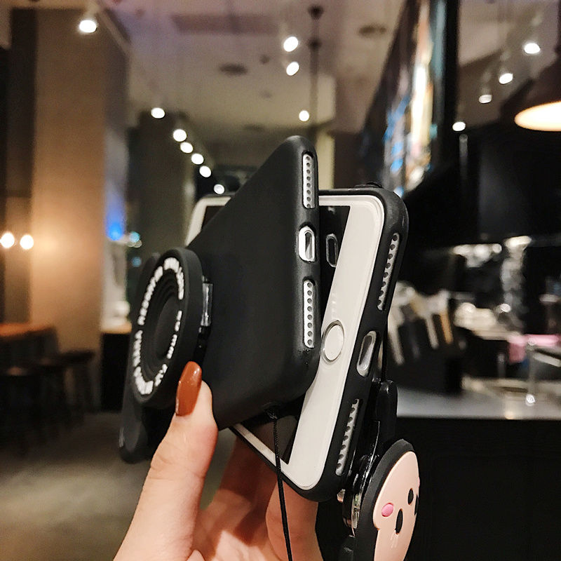 Casing ponsel pasangan Mouse Gaya cermin belakang untuk iPhone 11 12 13 pro max 6 6 s 7 8 Plus X Xs 11 Pro Max ProMax penutup ponsel