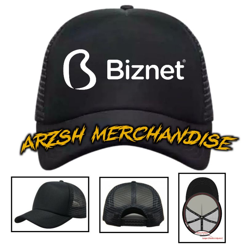 Topi Biznet - Topi Trucker Logo Biznet
