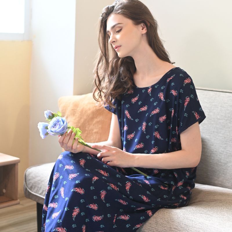 Daster Rayon HABEL NON BUSUI Panjang Semata Kaki-Habel 43