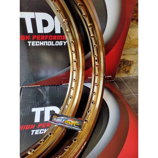 velg TDR brown ukuran 160 185 -17 pelek velg TDR kotak brown Coklat 160 185 x 17 set