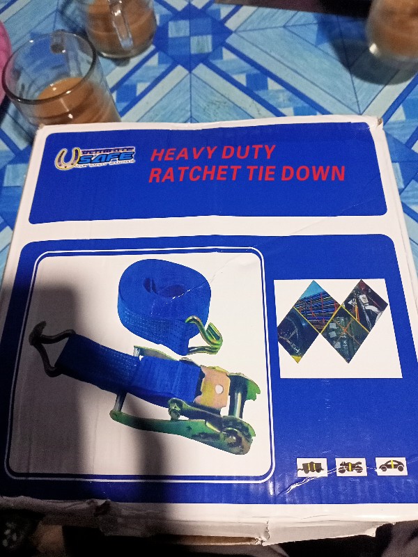 Rachet Tie Down 2x10m Cargo Lashing Tali Pengikat Barang Bak Truk