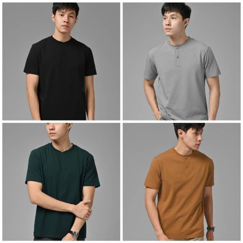 BASIC TEES / COOLBREEZE HENLEY MALE ID