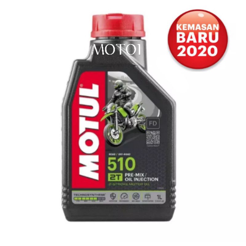 (Free Stiker)  OLI MOTUL 2T 510 1L TECHNOSYNTHESE - OLI SAMPING - IMPORT