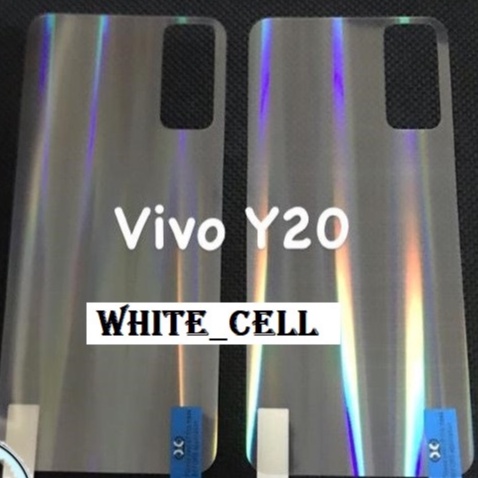 VIVO Y20 Y20i Y20S Y20SG Y12S BACK SKIN AURORA CLEAR GARSKIN ANTI GORES BELAKANG TRANSPARAN D2