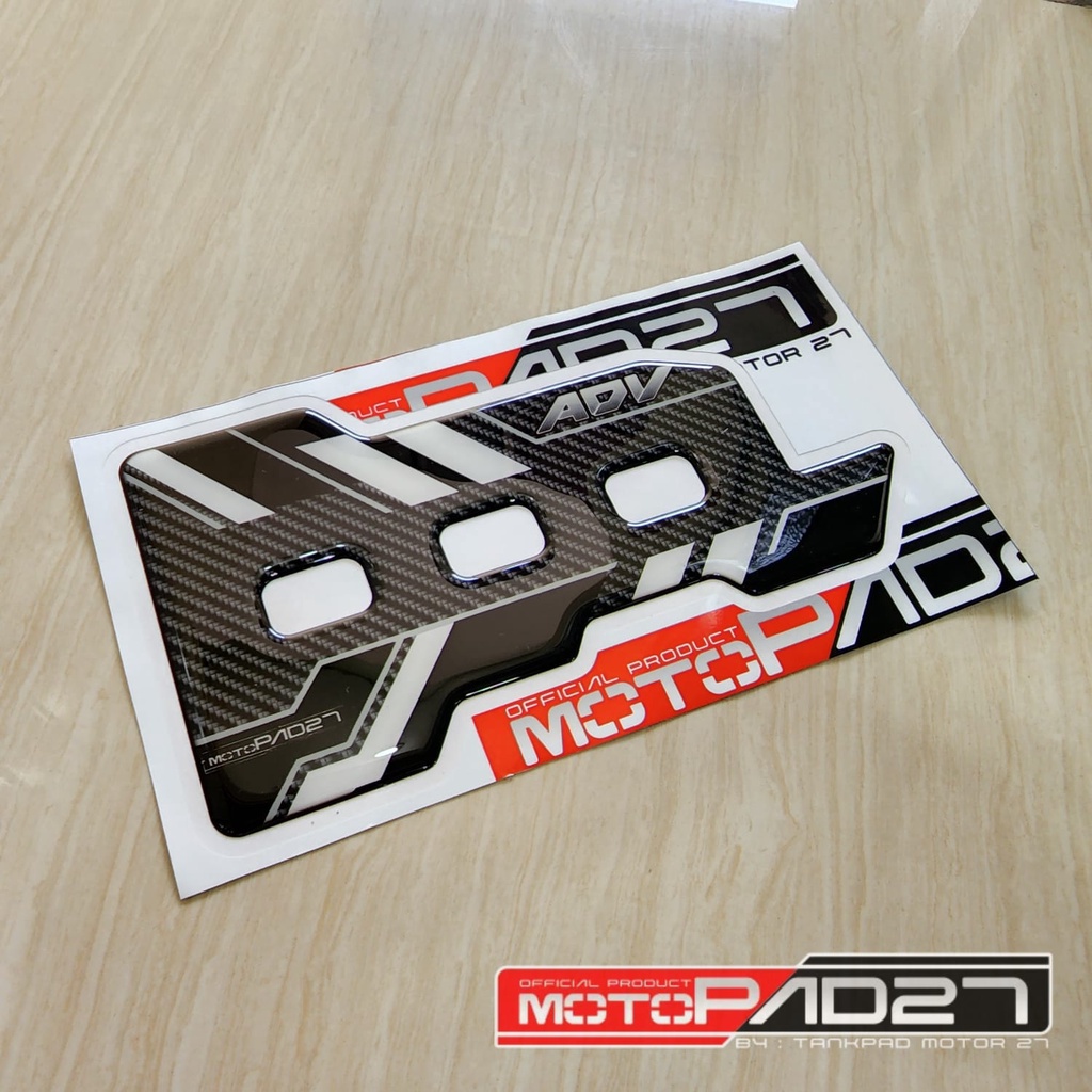 stiker cover knalpot honda ADV 160 carbon resin premium