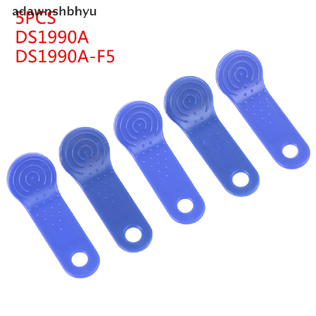 Adawnshbhyu 5Pcs DS1990A-F5 IButton I-Button 1990A-F5 Kunci Elektronik IB Tag Kartu Fobs Kartu