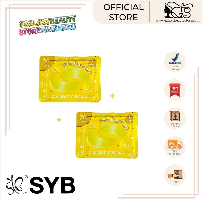 SYB COLLAGEN CRYSTAL GOLD EYE MASK / MASKER MATA SYB / EYE MASK SYB