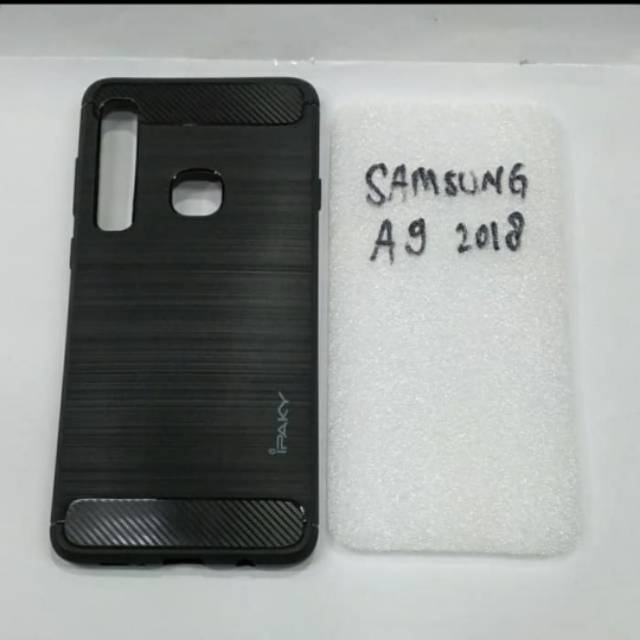 karet SAMSUNG A9 2018 softcase ipaky SAMSUNG silikon karet hitam