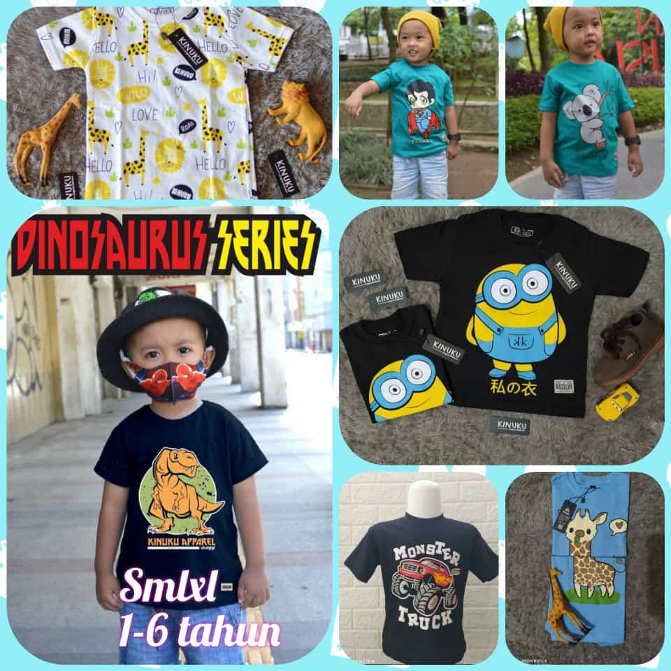 Kaos anak FULL PRINT / PRINTED BOY & GIRL motif by kinuku-4