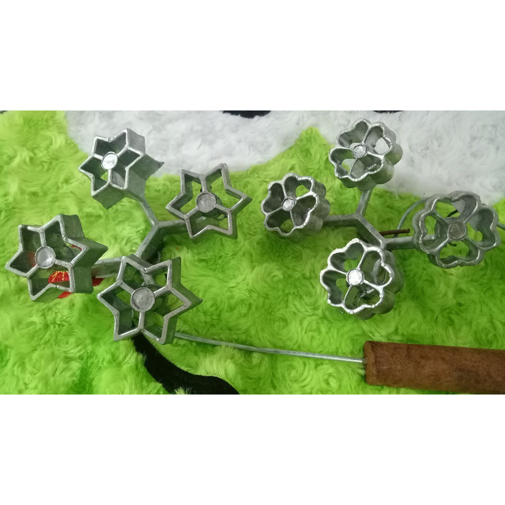 cetakan rempeyek bunga kembang goyang mini 4 cetakan antari