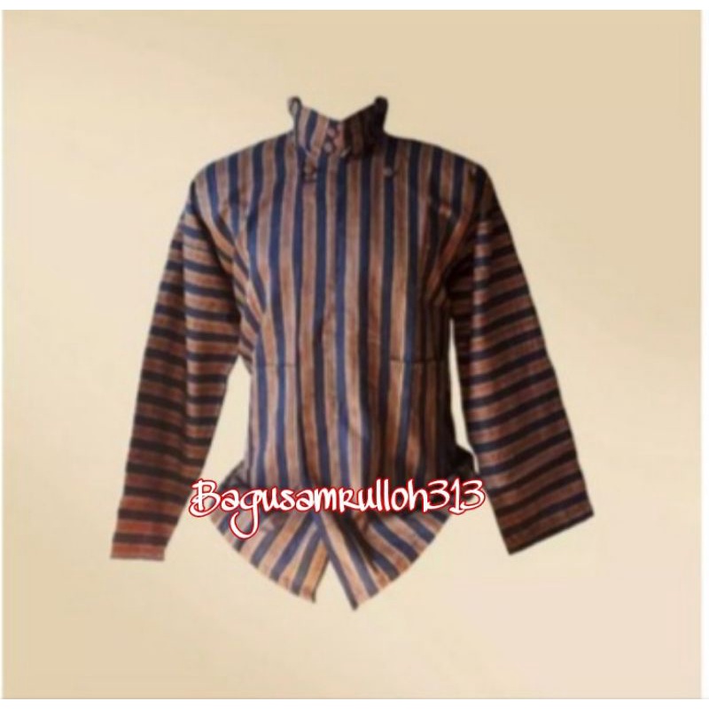 Surjan Lurik Cowok - Baju adat Jawa - Sorjan - Baju Lurik Pria - Baju khas jawa