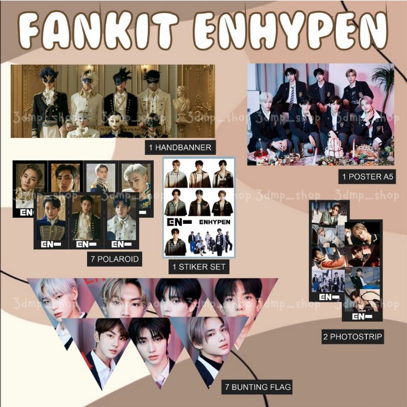 FANKIT ENHYPEN BORDER : DAY ONE DUSK DAWN BUCIN PAKET CARNIVAL DILEMMA