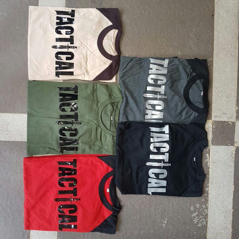 Kaos Tactical Lengan Pendek/Baju Tactical Lengan Pendek Sablon Tactical