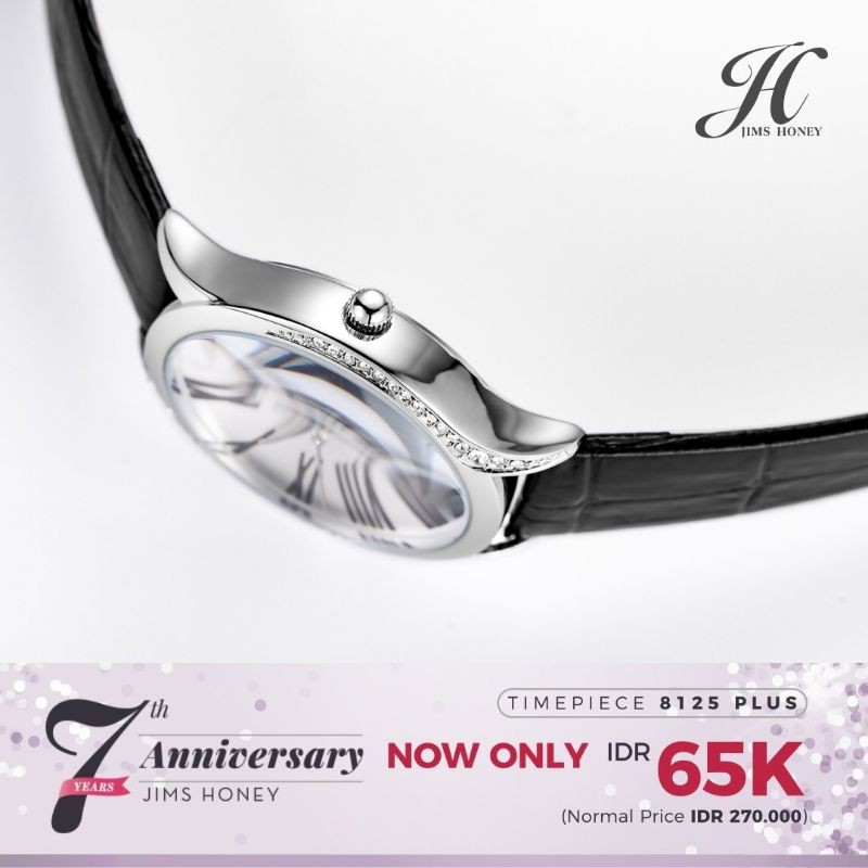 PROMO ANNIVERSARY JIMS HONEY JAM TANGAN WANITA EXCLUSIVE MEWAH JH JT 8125 PLUS KADO PACAR ISTRI UNIK