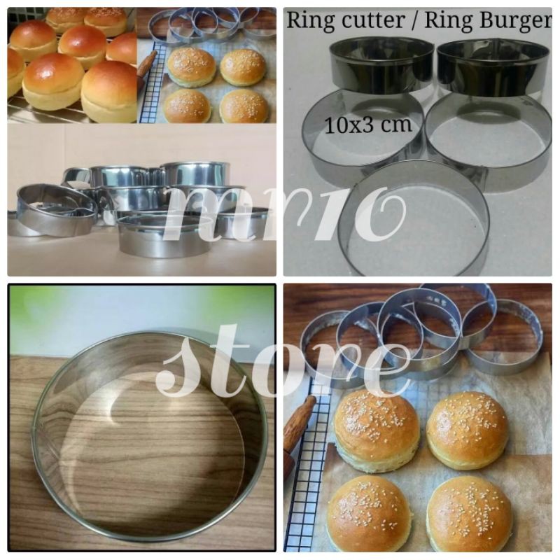 ring cutter bulat/ring cookie cutter ring/cutter roti bulat bahan stainless