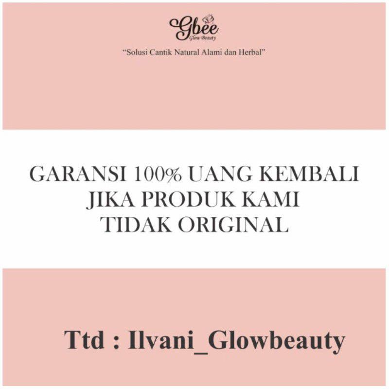 Paket Kombinasi Kinclong gbee GLOW BEAUTY PERAWATAN WAJAH skincare glowing terlaris termurah-6
