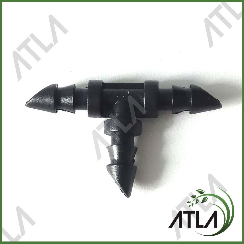 Connector Nepel Tee 1/4" Pipa Konektor Irigasi Tetes Drip T ICM006