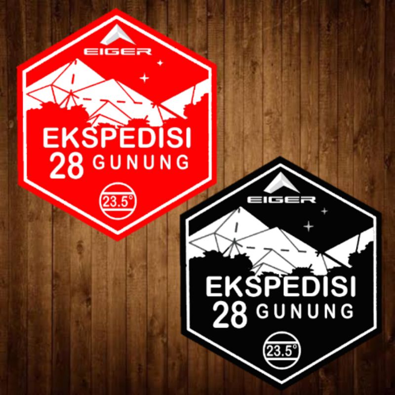 STIKER EIGER / STIKER GUNUNG / STIKER EKPEDISI 28 GUNUNG / STIKER PENDAKI / STIKER MOTOR