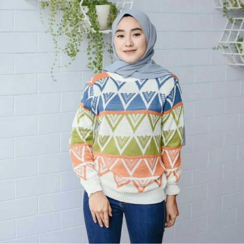 SWEATER RAJUT WANITA KOREA TEBAL