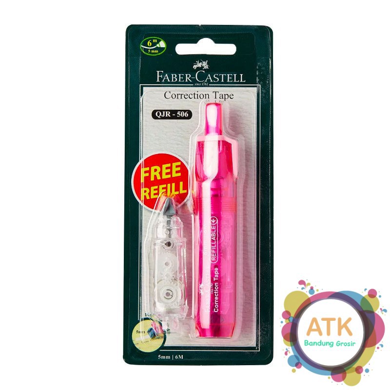 

Correction Tape Faber Castell QJR-506 (Bonus Refill) Grosir Murah