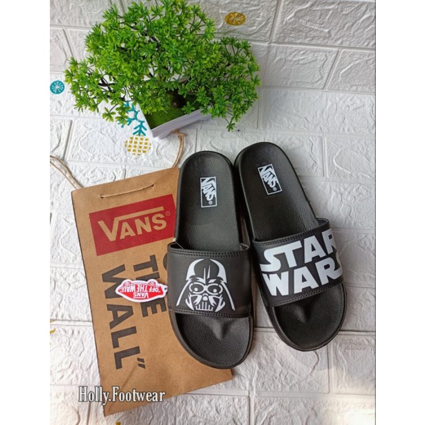 Sandal Slide/Slop Pria Wanita Off-White Grade Original  - Sandal Slop Murah-Starwars