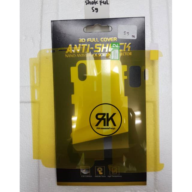 Anti gores shock screen DEPAN BELAKANG 360 samsung S9 full set cover pet