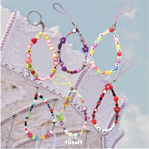 GANTUNGAN HP GANTUNGAN KUNCI PHONE STRAP KEY CHAIN BTS KOREA EDITION