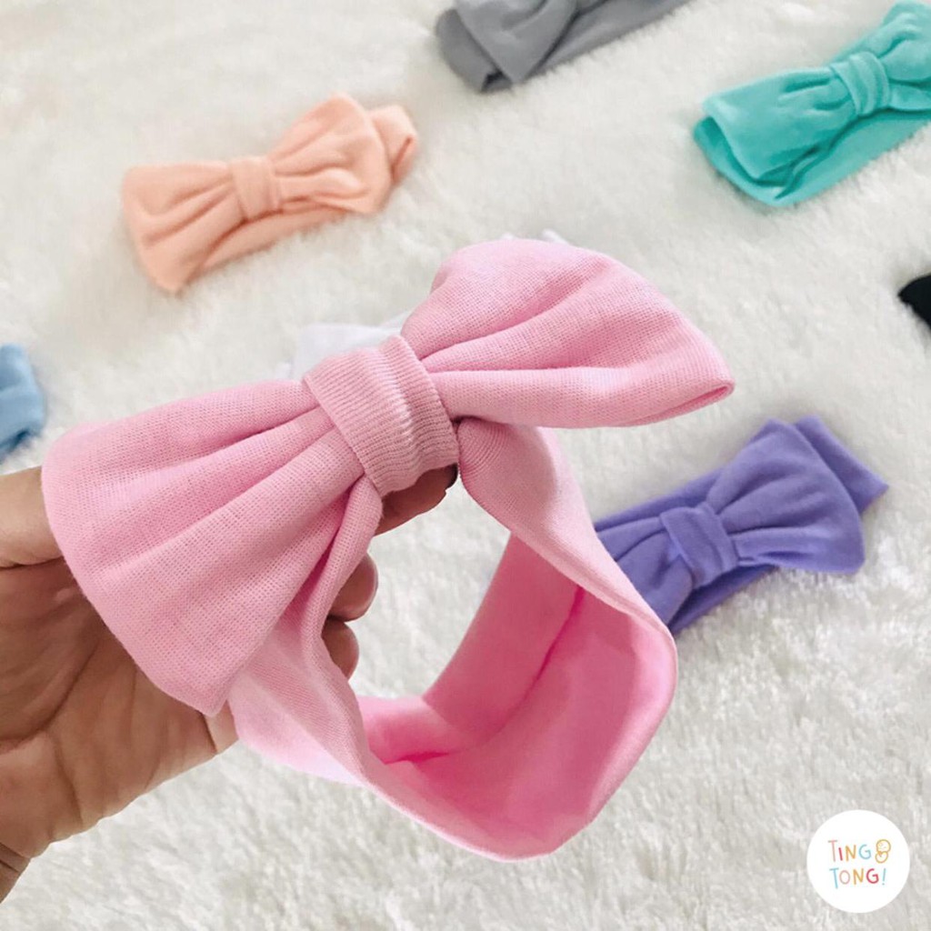 TINGTONG - Bando Pita - Headband - Head Bow - Bando Bayi KupuKupu Karet