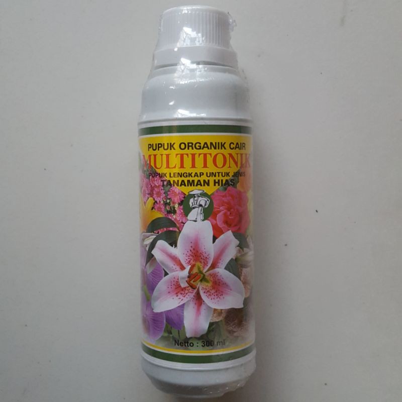 MULTITONIK Bunga 300ML Pupuk Organik Cair Cocok Untuk Semua Tanamam Bunga