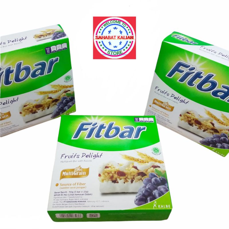 FITBAR FRUITS 20gr 2 BOX ISI 10 PCS