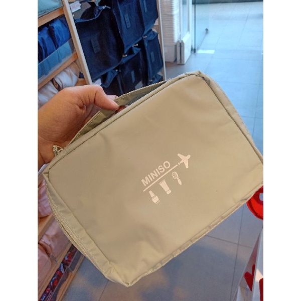 Miniso cosmetic bag travel organizer tas makeup travel bag