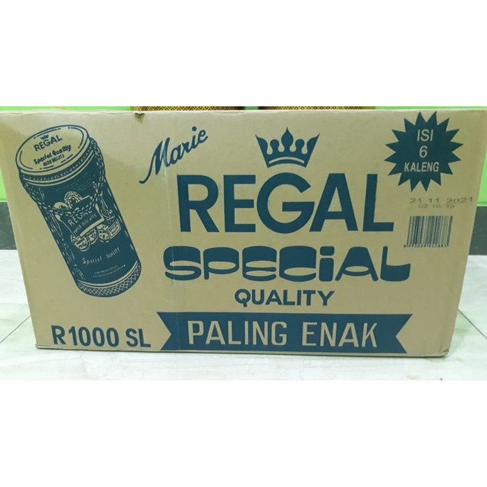 

Siap Krim Biskuit Marie Regal Kaleng Rantai Spesial 1000Gr