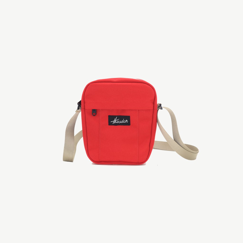 THEODOR Sling Bag LARSEN Red - Tas Selempang - Water Repellent - Pria Wanita - High Quality