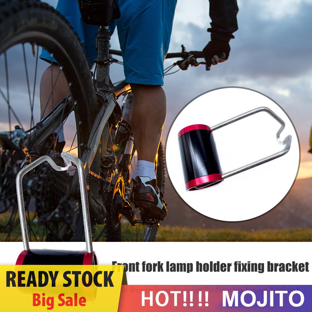 Bracket Dudukan Lampu Depan Sepeda Mtb Bahan Aluminum