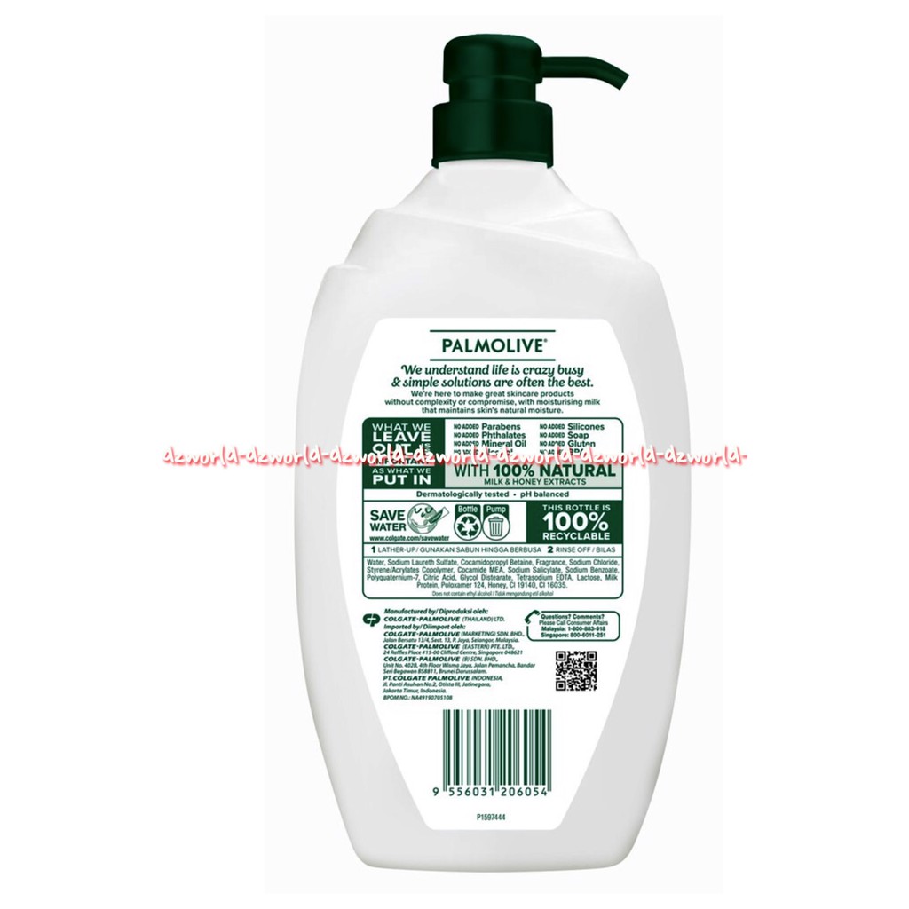 Palmolive Naturals Cherry Blossom Milk Honey Orchid 1L Shower Milk Sabun Mandi