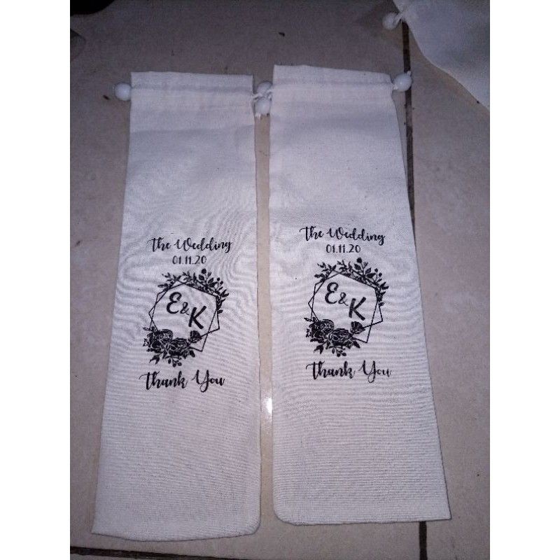 Pouch / Blacu souvenir Bok sendok garpu+ sablon