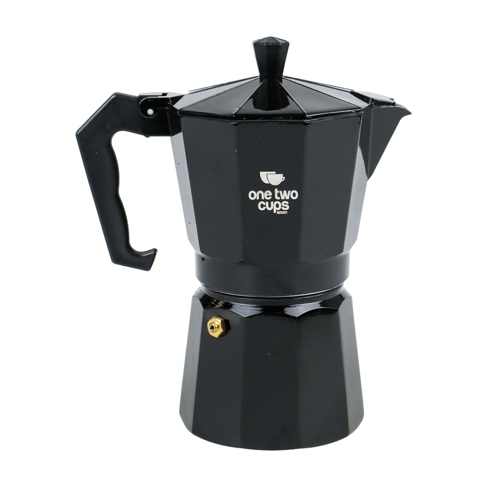 Espresso Coffee Maker Moka Pot Teko Stovetop Filter 300ml 6 Cups - MX001 - MXHZ02BK Black