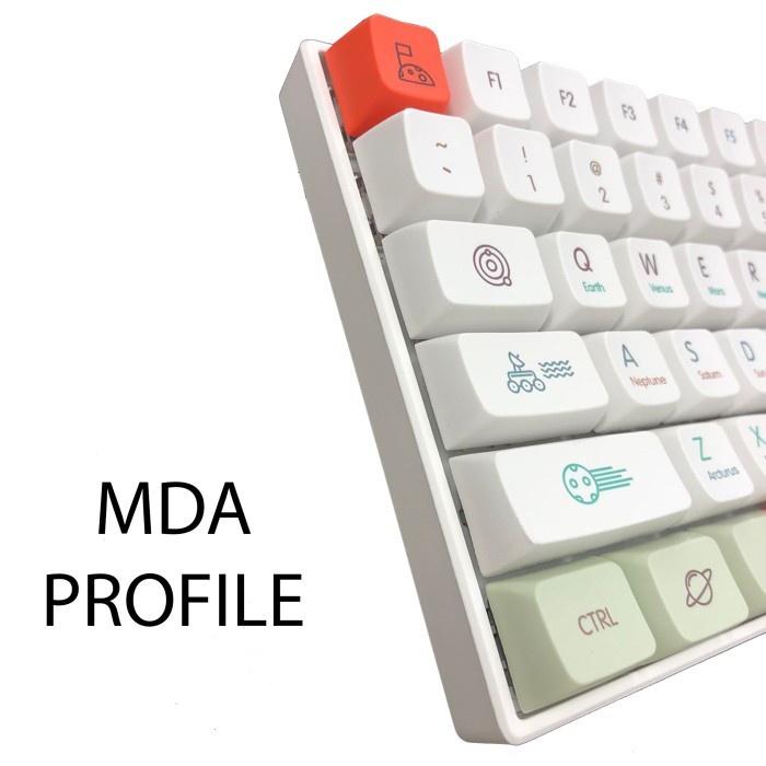 KEYCAPS PLANET MDA PROFILE SINGLE SHOT SUBLIM MECHANICAL KEYBOARD