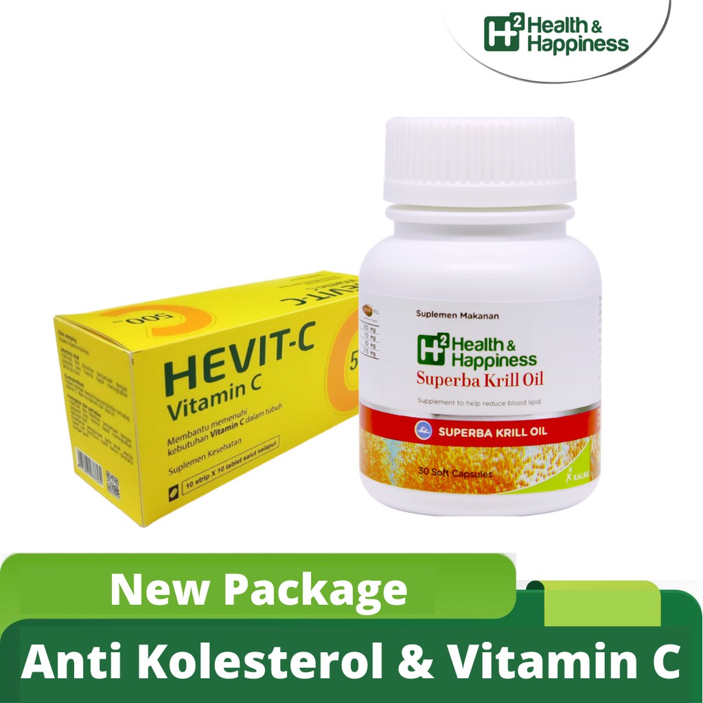 Peket H2 Krill Oil + Hevit C 500 mg