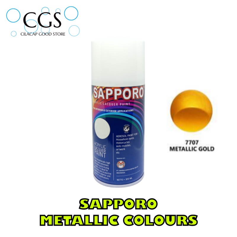 CAT SAPPORO METALLIC GOLD 7707 - cat gold metallic - cat sapporo 7707 - cat velg gold - cat motor go