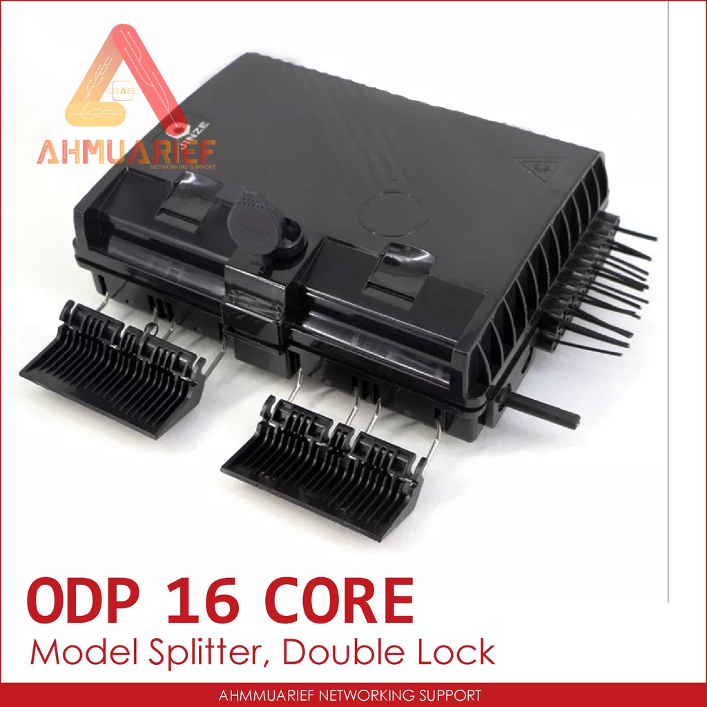 Model Sunsea ODP FDB ODB 16 Core Model Adapter Splitter Double Lock Pole Tiang Fiber Optik Box Kotak Fiber Optic Kosongan