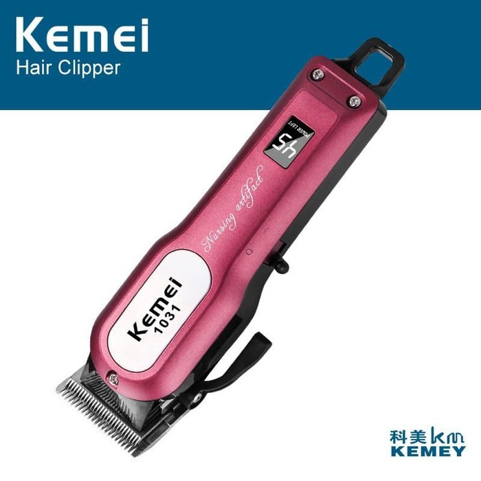 KEMEI KM 1031 HAIR CLIPPER ALAT CUKUR RAMBUT KM1031  KM-1031 CORDLESS CAS ORIGINAL