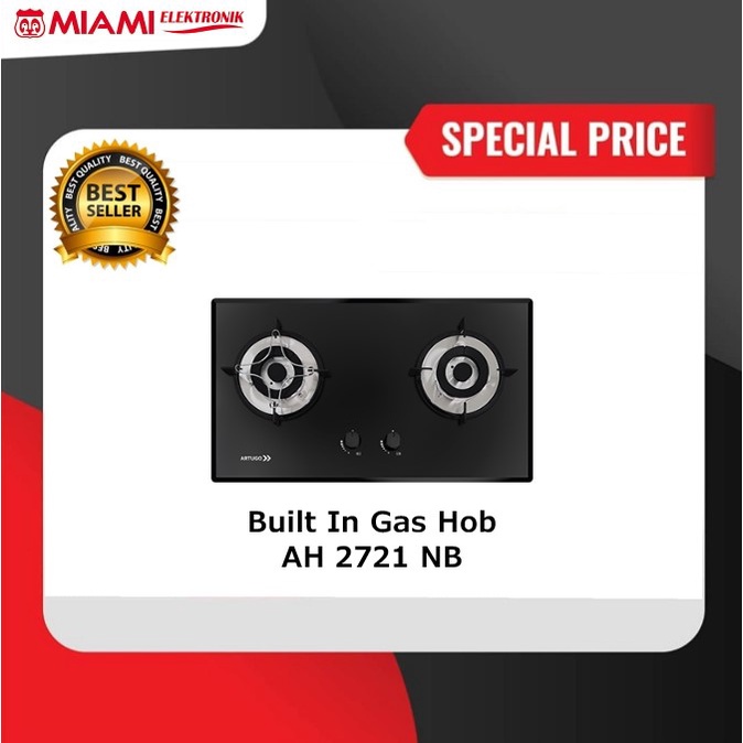 ARTUGO Built in Gas HOB AH 2721 NB / Kompor Tanam Gas AH2721NB / AH2721