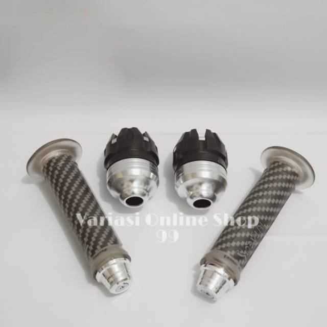 [PROMO] PAKET JALU AS RODA DEPAN PLUS HANDGRIP CARBON PLUS JALU STANG CNC BISA UNTUK SEMUA MOTOR