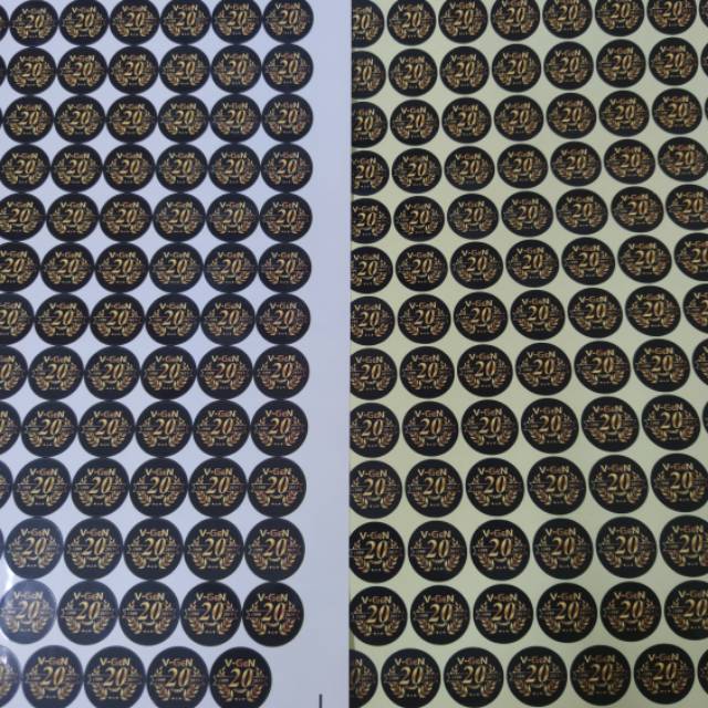 Cetak Stiker Tahan Air A3+ (Print + Cutting) (Vinil / Transparan). Minimal Checkout 3 lbr A3-4