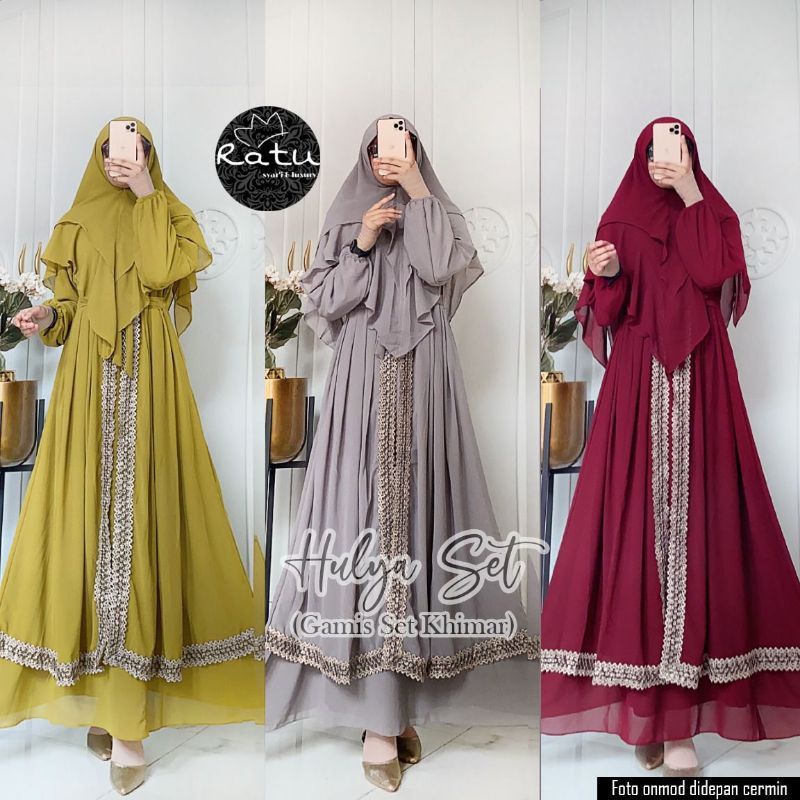 REALPICT HULYA SET BY RATU LD 116 PB 139 BAHAN CERUTY PREMIUM TERMURAH TERLARIS BEST SELLER RECOMEND