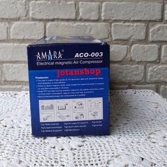 AMARA ACO 003 aco003 mesin gelembung pompa udara aerator kolam hidroponik aquarium air pump