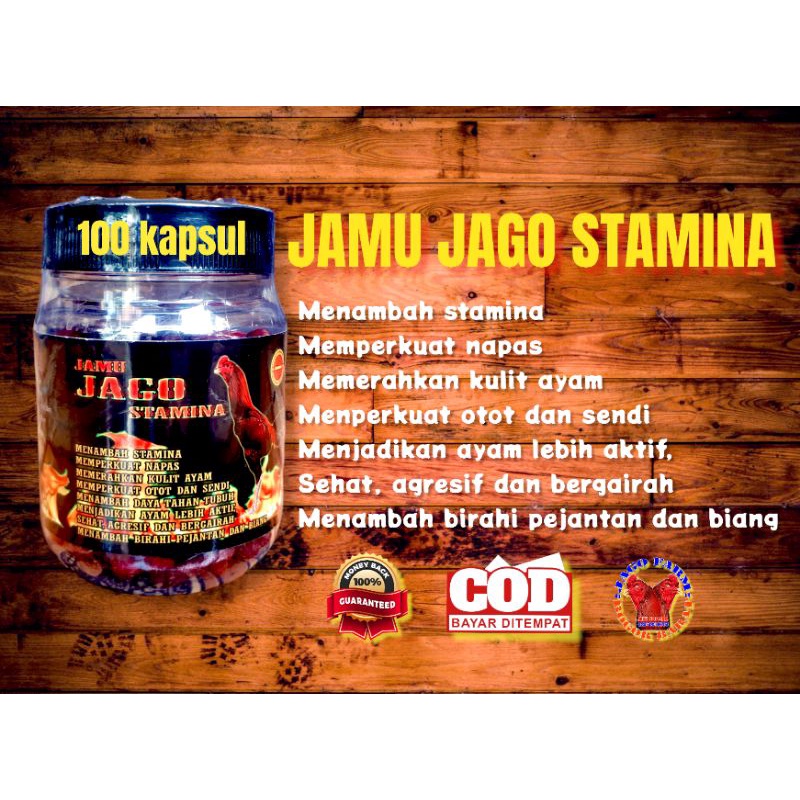 jamu ayam bangkok jago stamina 100 kapsul